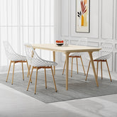 Siège en Polyéthylène d'une Seule Pièce, Chaises Étanches sans Accoudoirs,Blanc.