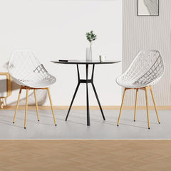 Siège en Polyéthylène d'une Seule Pièce, Chaises Étanches sans Accoudoirs,Blanc.