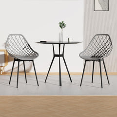 Siège en Polyéthylène d'une Seule Pièce, Chaises Étanches sans Accoudoirs,Grise.