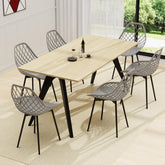 Siège en Polyéthylène d'une Seule Pièce, Chaises Étanches sans Accoudoirs,Grise.