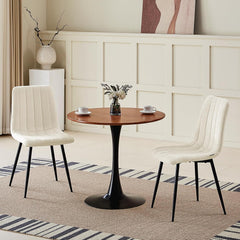 Kaki chaises de Salle à Manger,rembourrées avec Dossier Haut et Design en Lin.