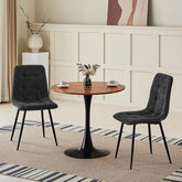 Nior chaises de Salle à Manger,rembourrées avec Dossier Haut et Design en Lin.