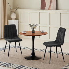 Nior chaises de Salle à Manger,rembourrées avec Dossier Haut et Design en Lin.