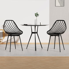 Siège en Polyéthylène d'une Seule Pièce, Chaises Étanches sans Accoudoirs,Noir.