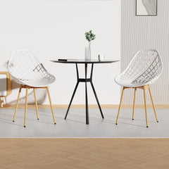 Siège en Polyéthylène d'une Seule Pièce, Chaises Étanches sans Accoudoirs,Blanc.