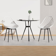 Siège en Polyéthylène d'une Seule Pièce, Chaises Étanches sans Accoudoirs,Blanc.