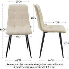 Kaki chaises de Salle à Manger，rembourrées avec Dossier Haut et Design en Lin.
